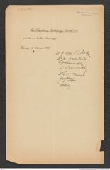 k.k. naturhistorisches Hofmuseum, Intendanzakten 1885-1896 (Hauer), Aktenzahl Z.92.a/1889, Seite 1